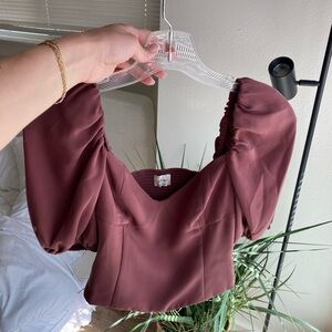 Aritzia Wilfred - rust pink blouse / S